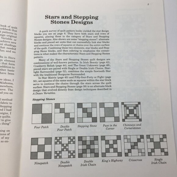 Stars & Stepping Stones Quilt Design Workbook By Marsha McCloskey - Picture 4 of 13